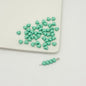 Heart Metal Beads 6mm Puffy Glossy Pastel Colors 50pcs 13