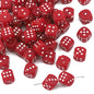 Dice Acrylic Beads 10mm Colorful Mixed 60pcs 14