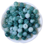 Imitation Crystal Resin Beads 10mm Round Glossy Gradient 100pcs 5