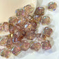 Shimmer Clover Resin Beads 12mm Iridescent Sparkle 10pcs 11