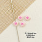Bone and Heart Metal Beads 15mm and 10mm Baking Painted Alloy 10pcs 17