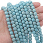 Frosted Round Glass Beads 8mm Soft Matte Pastel Colors 70pcs 10
