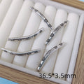 Bent Tube Metal Beads 36mm Vintage Tibetan Style 10pcs 5