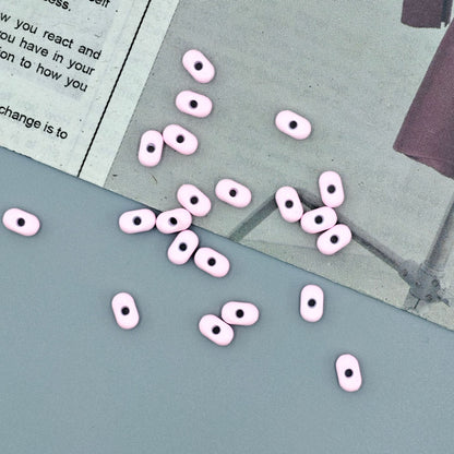 Alloy Peanut Spacer Beads 6mm Baking Painted 40pcs 13