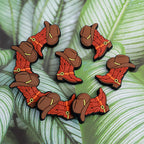 Silicone Focal Beads Brown Cowboy Boots With Hat Cowboy Boots 20pcs 2