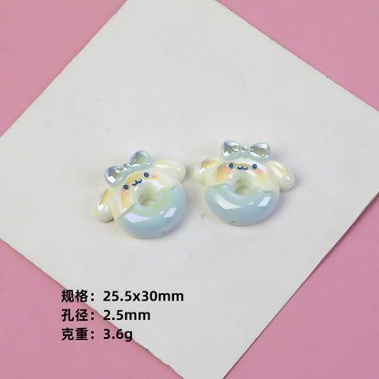 Sanrio Donut Series Resin Beads Playful Glossy Character Design 20pcs 10
