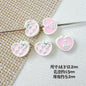 Star and Heart Metal Beads 13mm Baking Painted Houndstooth 10pcs 15