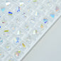 Electroplated Seed Glass Beads 4mm Faceted Multi Colored 40pcs 6