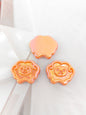 UV Plating Tiny Sheep Acrylic Flat Beads 24mm Glossy Face 50pcs 13