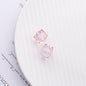 Translucent Angular Faceted Square Acrylic Beads 14mm Pastel Rainbow 100pcs 6