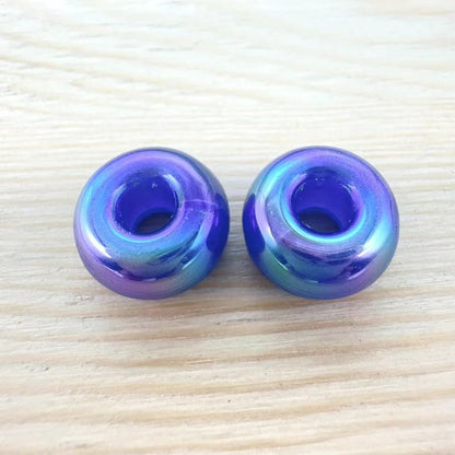 Acrylic Large Hole Spacer Beads 14mm AB Colorful 31pcs 12