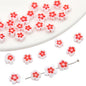 Millefiori Plum Flower Glass Beads 6mm Colorful Mixed 20pcs 7
