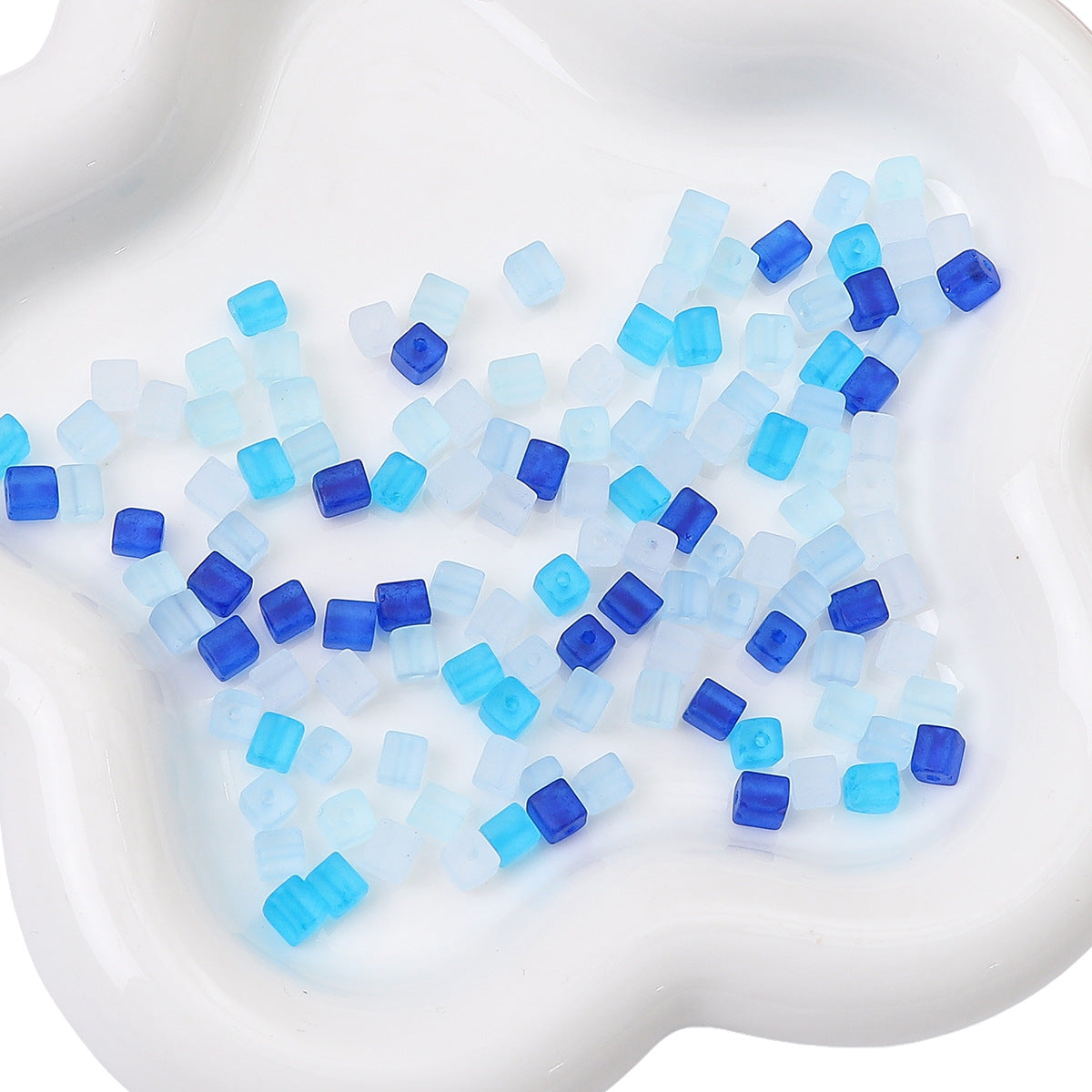 Frosted Sugar Seed Glass Beads 5mm Pastel Mixed Colors 100pcs 28