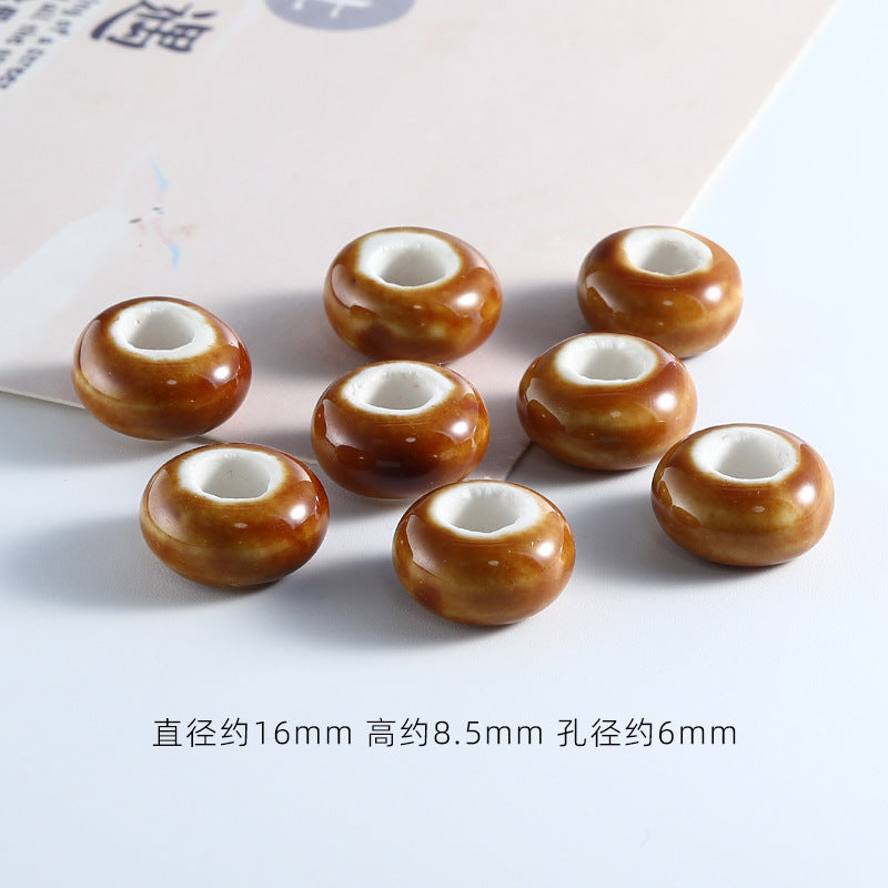 Ceramic Round Spacer Beads 16mm Solid Color 20pcs 9