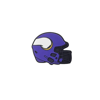Silicone Focal Beads NFL Teams Helmet Printed Logos 20pcs 23