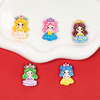 Glossy Pastel Princess Resin Beads Glossy Pretty Figures 10pcs 2