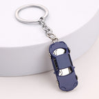 Metal Car Keychain Enamel Finish Zinc Alloy Blue Black Red 4