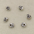 Alloy Skull Spacer Beads 8mm Tibetan Silver Tone 100pcs 3