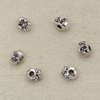 Alloy Skull Spacer Beads 8mm Tibetan Silver Tone 100pcs 3