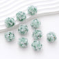 Embellished Flower Cluster Clay Beads 20mm Gradient Rose 10pcs 44