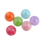 Transparent Fireworks Pattern Acrylic Beads 15mm Colorful 50pcs 5