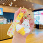 Soft Rubber Bunny Ice Cream Keychain Cute Pastel Colors 7
