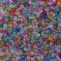 Transparent Seed Glass Beads 2mm Glossy Rainbow Colors 660pcs 37