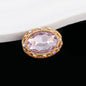 Double-Sided Heart Rhinestone Beads 24mm Vintage Alloy 10pcs 19