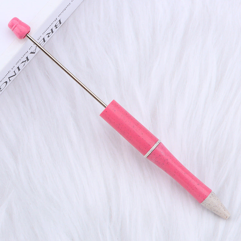 Beadable Pen Biodegradable ABS Wheat Straw Speckled Pastel Colors 14