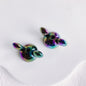 UV Plating Mickey Acrylic Bead Caps 18mm Glossy Mixed Colors 20pcs 14