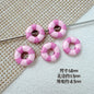 Swimming Ring Metal Beads 14mm Two-Tone Enamel Painted 10pcs 12