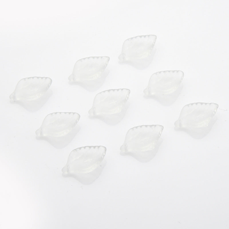 Czech Glass Beads Sunflower Leaf 16 x 23mm Multicolor Petal 20pcs 8