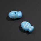 Painted Fish Acrylic Beads 22mm Colorful Cute 20pcs 6