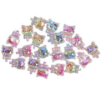 Plating Shimmer Hello Kitty Resin Beads 25mm Magic Wand 20pcs 5