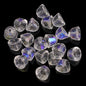 Bell Electroplated Glass Beads 8mm Sparkling Mixed Colors 50pcs 14