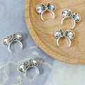 Minnie Hairband Metal Beads Frame 19mm Decorative Alloy 20pcs 4