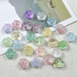 Jelly Color Cat Claw Glass Beads 15mm Translucent Pastel 50pcs 4
