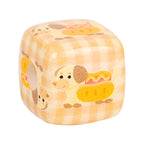 Square Acrylic Beads 14mm Striped Cartoon Puppy Pattern 10pcs 3