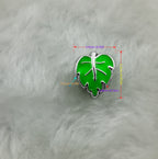 Leaf Enamel CCB Plastic Beads 12mm Colorful Mixed 50pcs 2