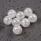 Plating Round Acrylic Beads 16mm AB Colored Crackle 100pcs 9