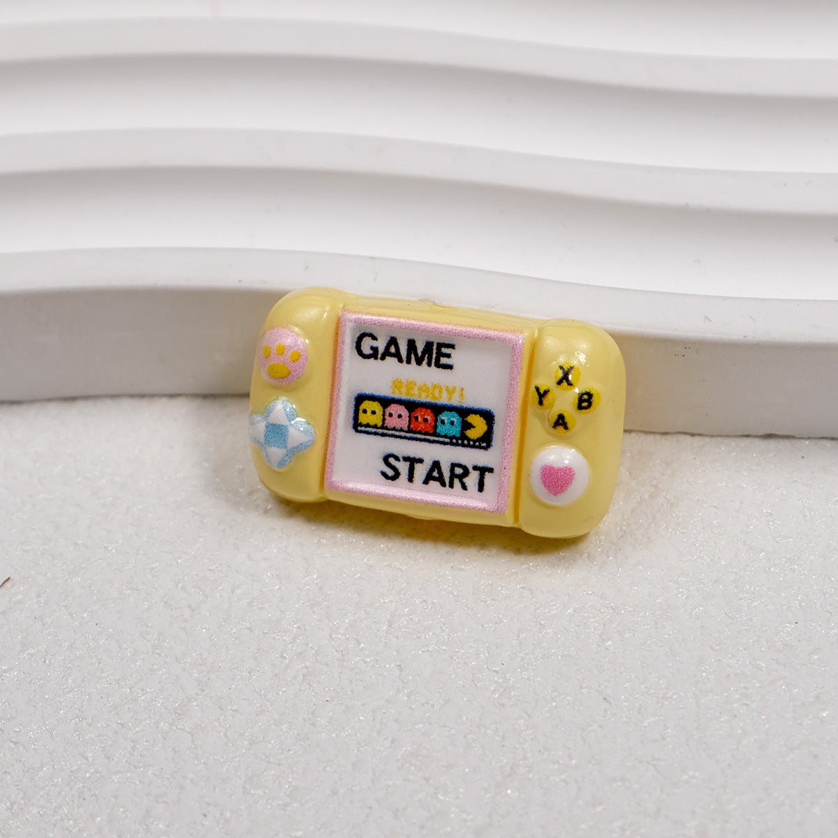 Printed Square Acrylic Beads 25mm Game Console Design 10pcs 10