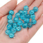 Crackle Round Glass Beads 10mm Assorted Colors 40pcs 38