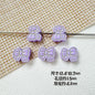 Rabbit and Bear Painted Metal Beads Glossy Finish Bulk 10pcs 28