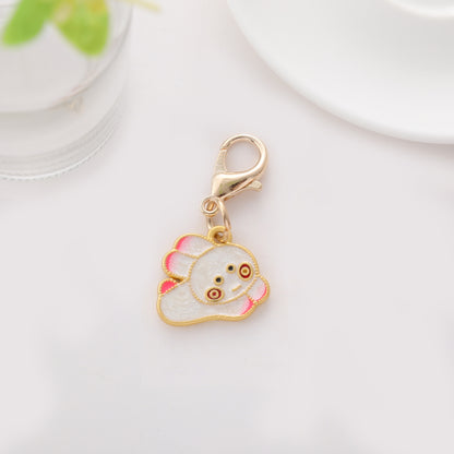 Enamel Astronaut Keychain Metal Zinc Alloy Space Theme Charm 56