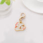 Enamel Astronaut Keychain Metal Zinc Alloy Space Theme Charm 56