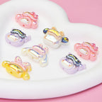 Glossy Sanrio Character Resin Beads Eye Patch Design 10pcs 2