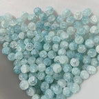 Crackle Round Glass Beads 10mm Gradient Colors with Gold Foil 60pcs 4