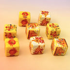 Lovely Twinkl Printed Square Acrylic Beads 14mm 10pcs 3