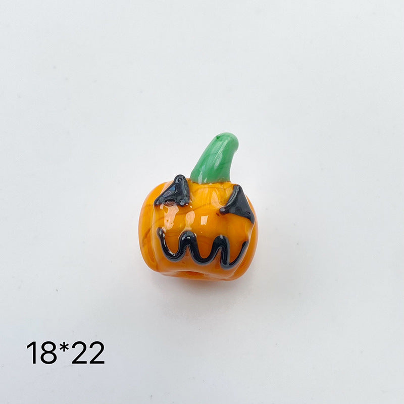 Hand Painted 3D Christmas Lampwork Glass Beads Snowman Santa Motifs 1pc 16