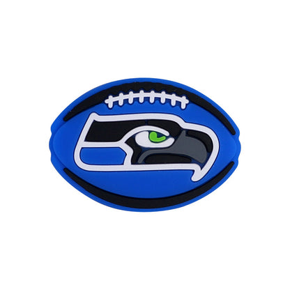 Silicone Focal Beads NFL Football Helmets and Logos 20pcs 12